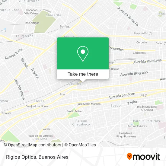 Riglos Optica map