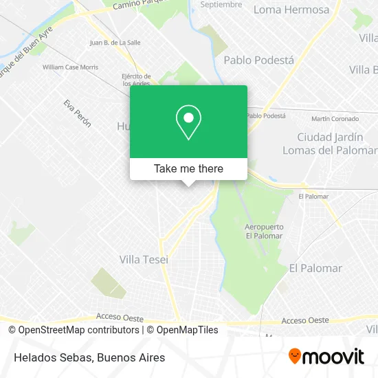 Helados Sebas map
