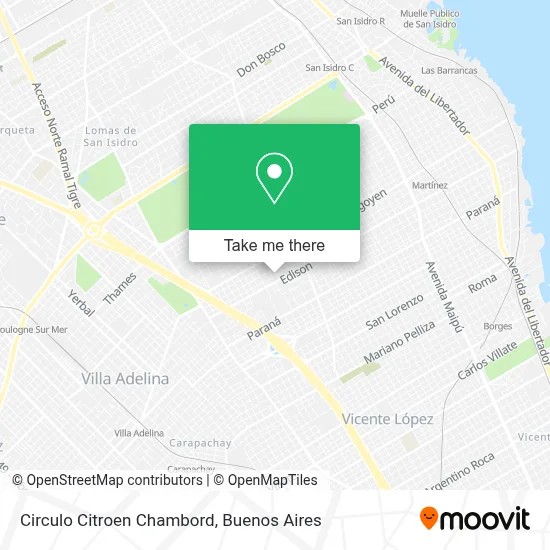 Circulo Citroen Chambord map