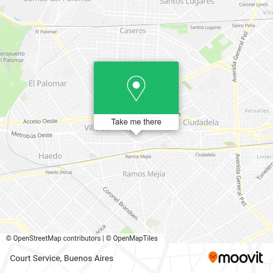 Court Service map