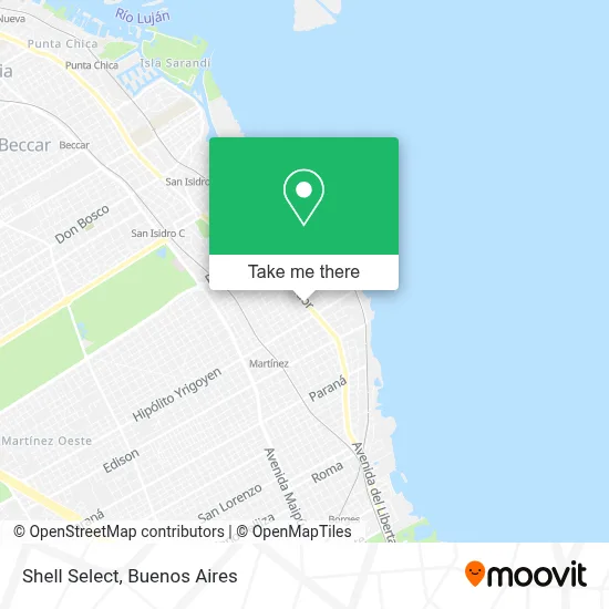Shell Select map
