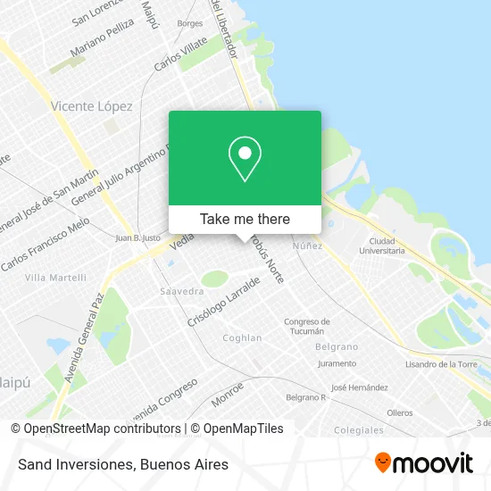 Sand Inversiones map