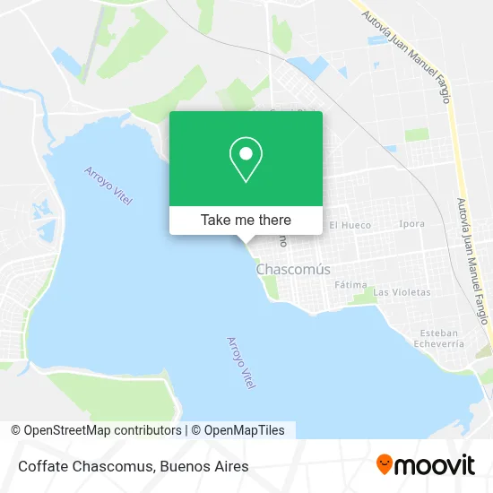 Coffate Chascomus map