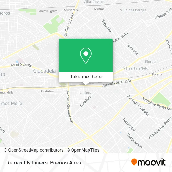 Remax Fly Liniers map
