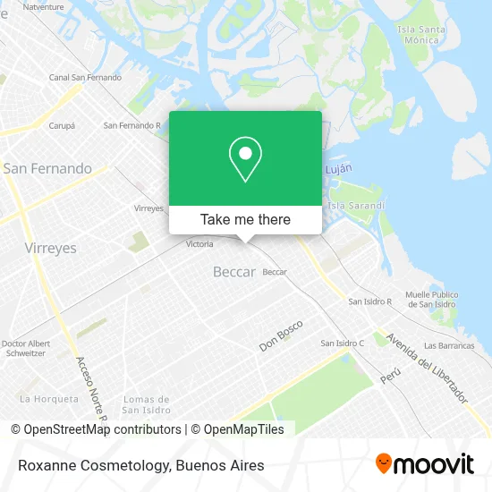 Roxanne Cosmetology map