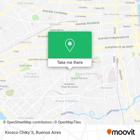 Kiosco Chiky´S map