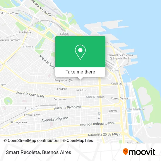 Smart Recoleta map
