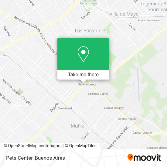 Pets Center map