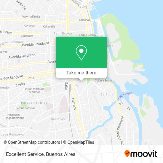 Excellent Service map