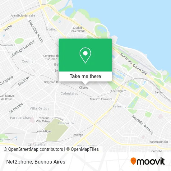Net2phone map