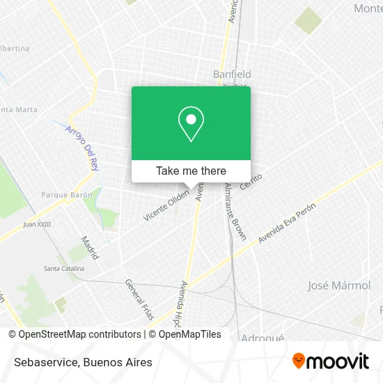 Sebaservice map