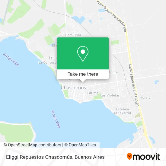 Eliggi Repuestos Chascomús map