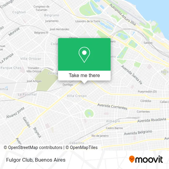 Fulgor Club map