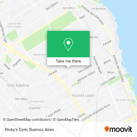 Ricky's Gym map