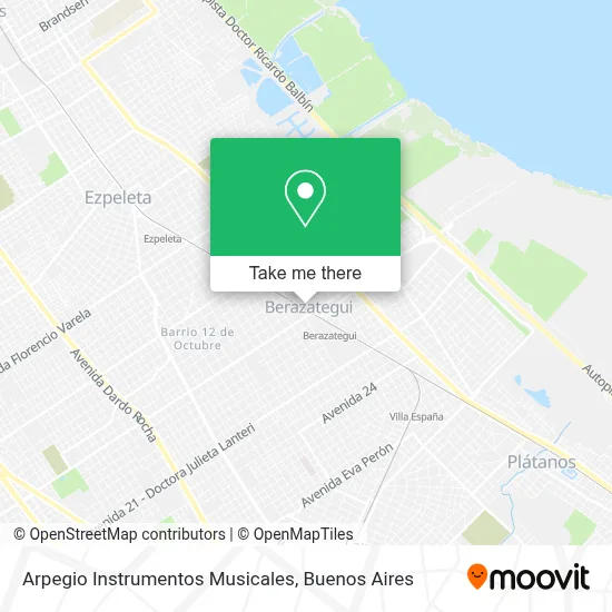 Arpegio Instrumentos Musicales map