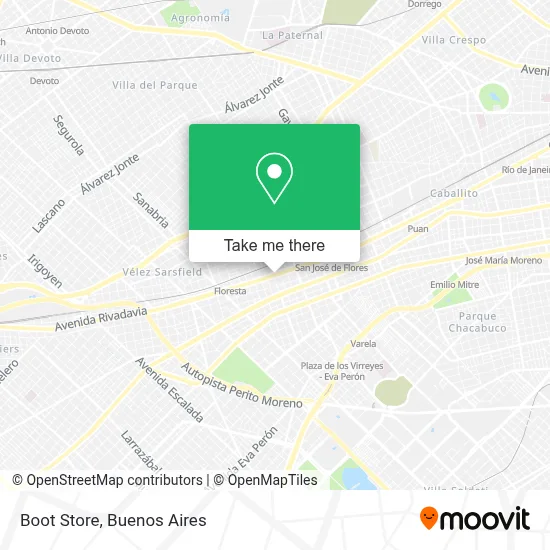 Boot Store map