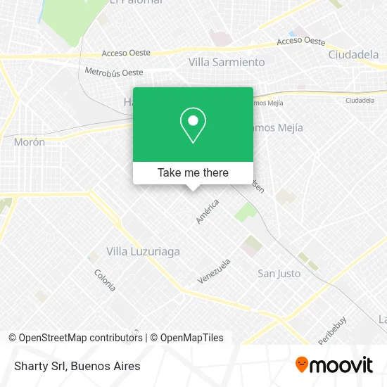 Sharty Srl map