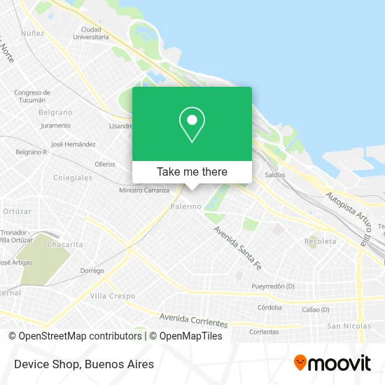 Device Shop map