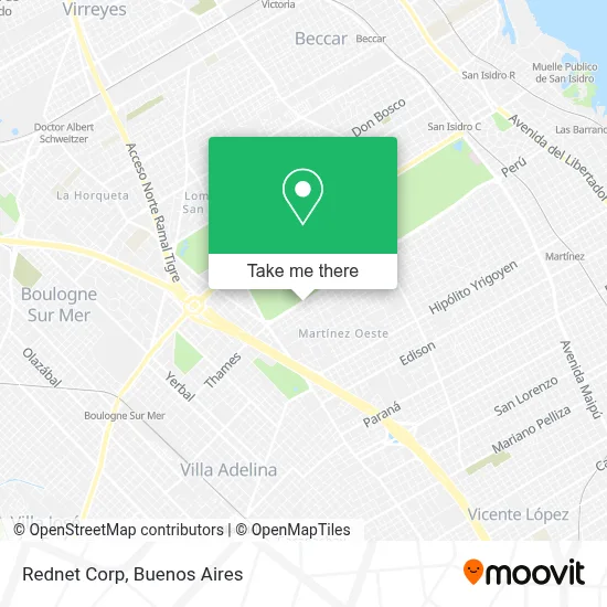 Rednet Corp map