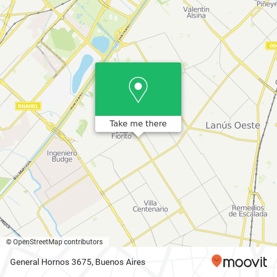 General Hornos 3675 map