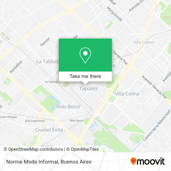 Norma Moda Informal map