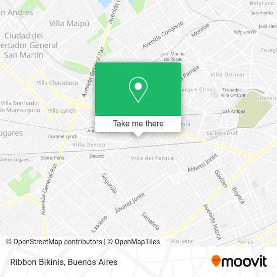 Ribbon Bikinis map