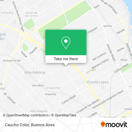 Caucho Color map