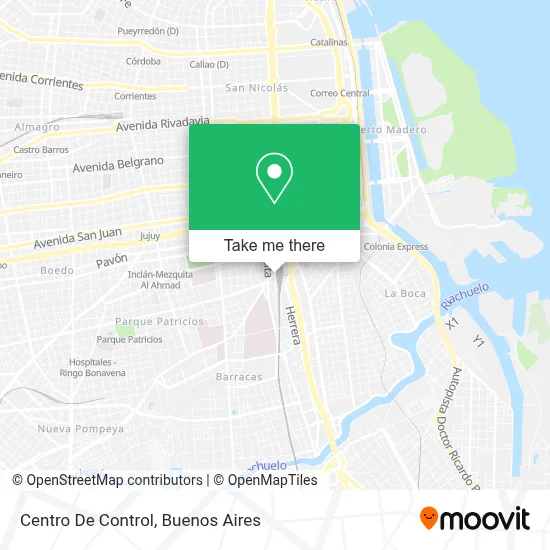 Centro De Control map