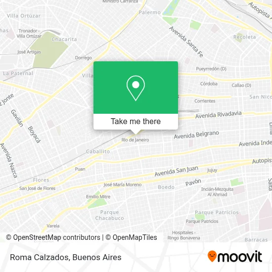 Roma Calzados map