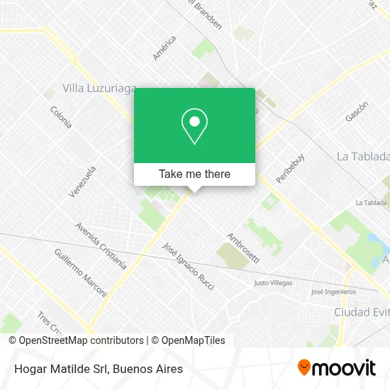 Hogar Matilde Srl map