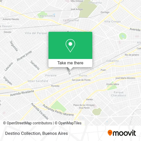 Destino Collection map