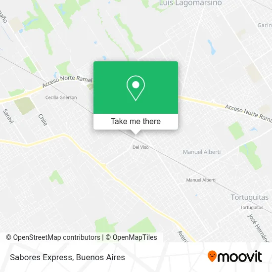 Sabores Express map