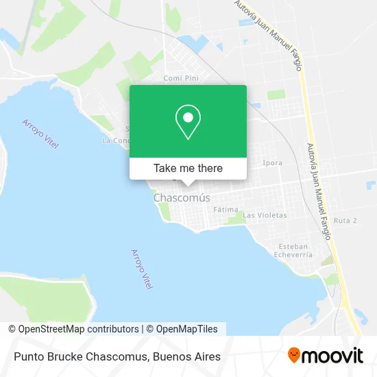 Punto Brucke Chascomus map