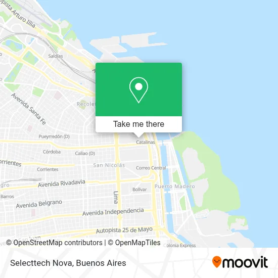 Selecttech Nova map