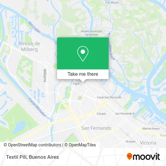 Textil Pili map