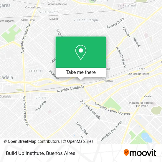 Build Up Institute map