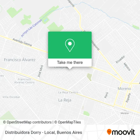 Distribuidora Dorry - Local map