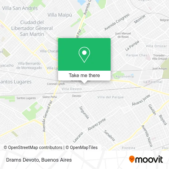 Drams Devoto map