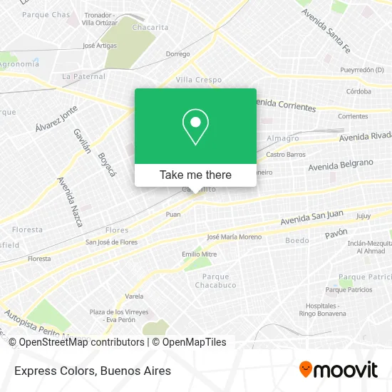 Express Colors map