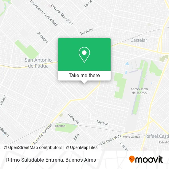 Ritmo Saludable Entrena map