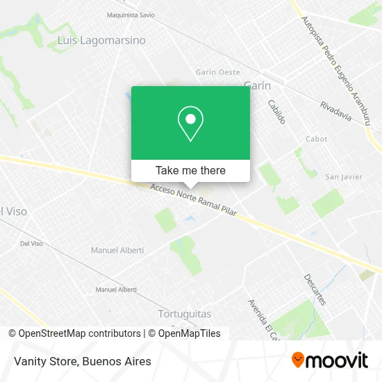 Vanity Store map