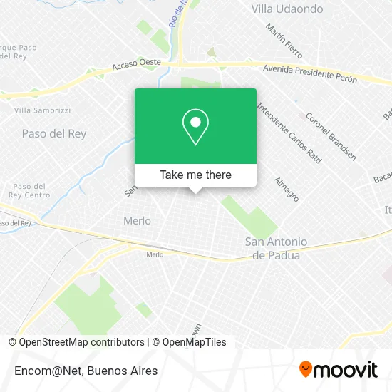 Encom@Net map