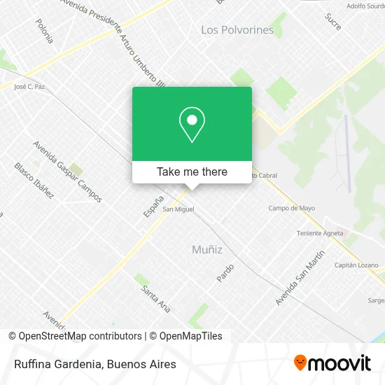 Ruffina Gardenia map