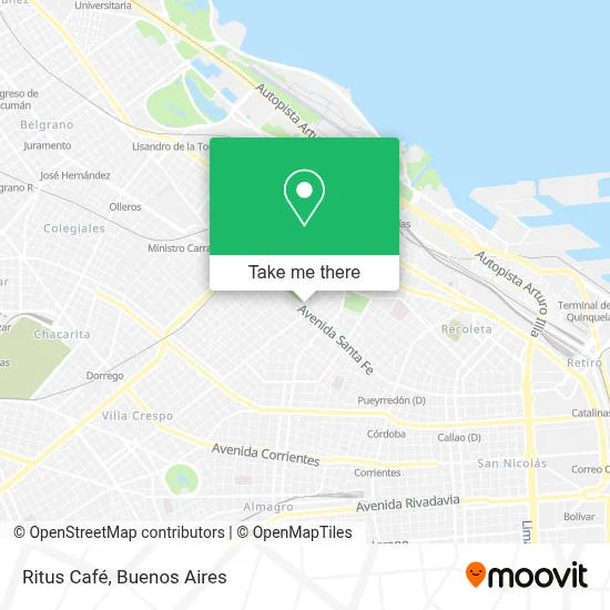 Ritus Café map