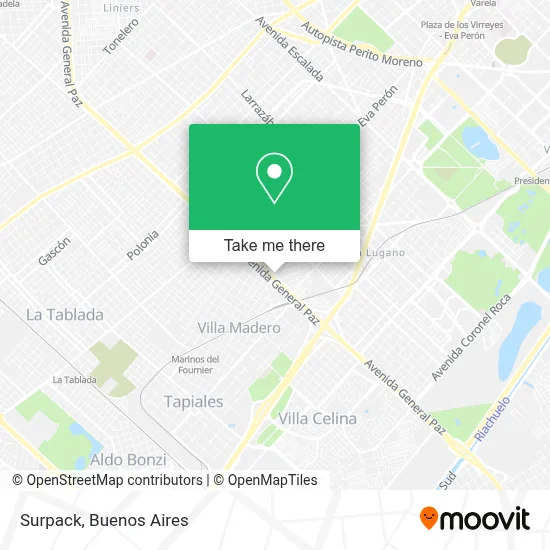 Surpack map