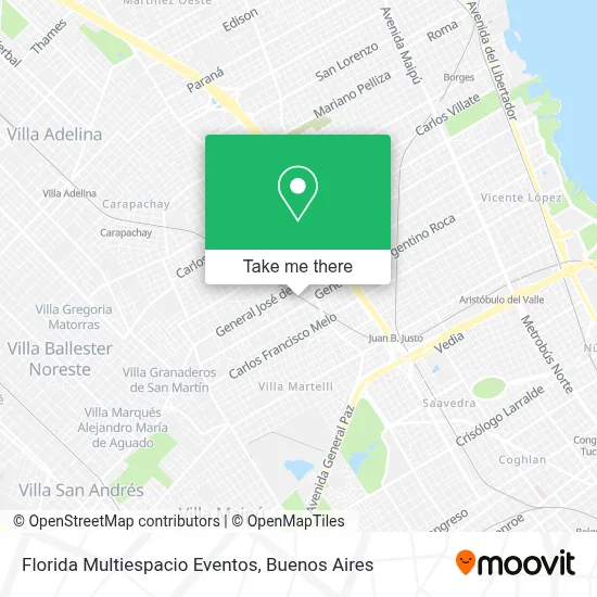 Florida Multiespacio Eventos map