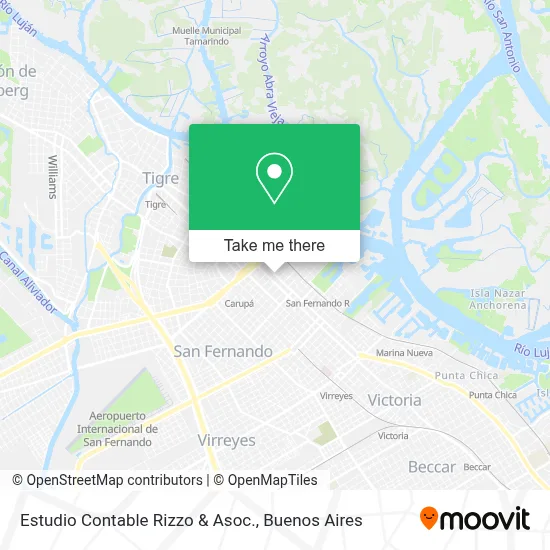Estudio Contable Rizzo & Asoc. map