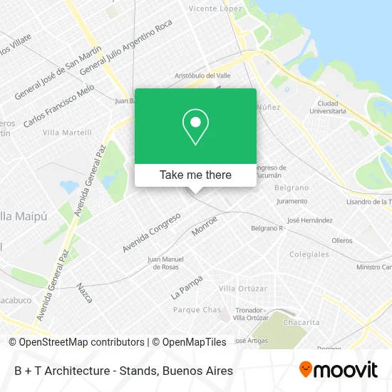 B + T Architecture - Stands map