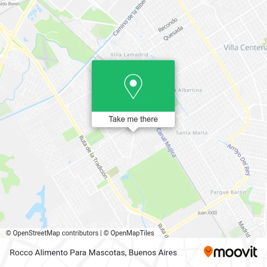 Rocco Alimento Para Mascotas map