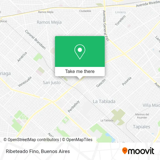 Ribeteado Fino map